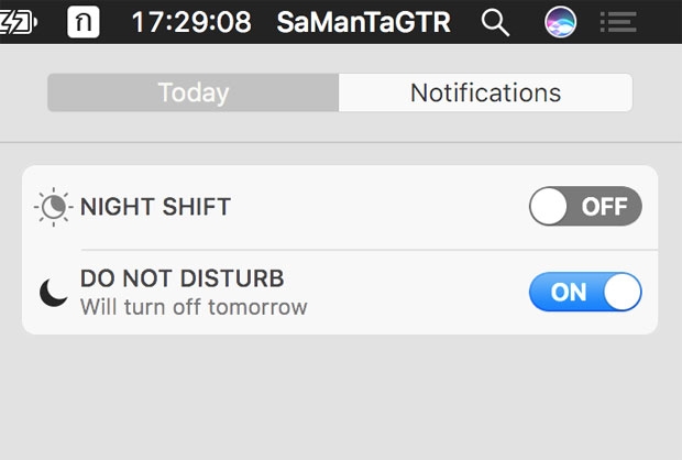 Do Not Disturb และ Night Shift 2 ฟีเจอร์เด็ดบน macOS