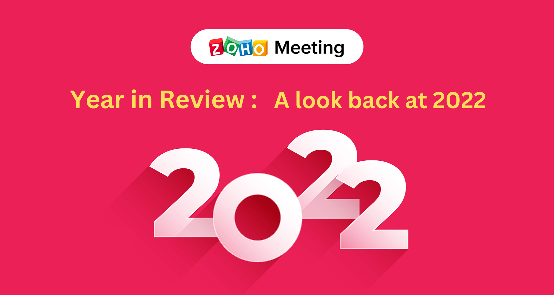 Zoho Meeting ในปี 2022: ย้อนเวลากลับไป