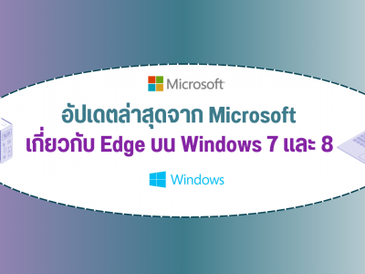 Microsoft อัปเดตข้อมูลใหม่เกี่ยวกับ Edge บน Windows 7 และ 8