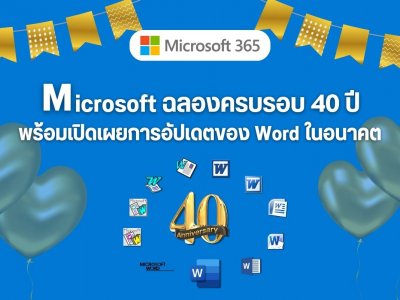 Microsoft ฉลองครบรอบ 40 ปี พร้อมเปิดเผยการอัปเดตของ Word ในอนาคต