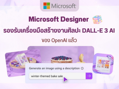 Microsoft Designer รองรับเครื่องมือสร้างงานศิลปะ DALL-E 3 AI ของ OpenAI แล้ว
