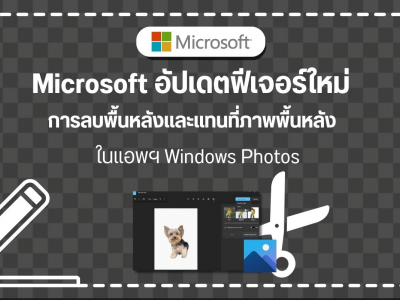 Microsoft อัปเดตฟีเจอร์ใหม่ การลบพื้นหลังและแทนที่ภาพพื้นหลังใหม่ใน Windows Photos