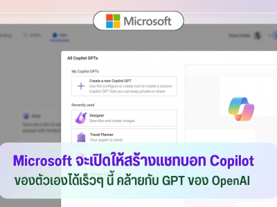 Microsoft จะเปิดให้สร้างแชทบอท Copilot ของตัวเองได้เร็วๆ นี้ คล้ายกับ GPT ของ OpenAI