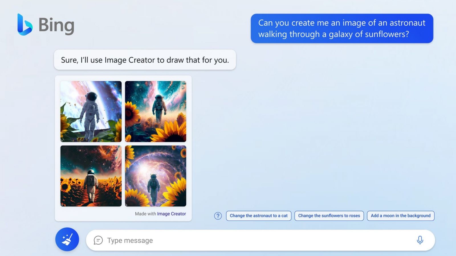 Bing Chat ของ Microsoft เพิ่ม Bing Image Creator สร้างงานศิลปะด้วย AI