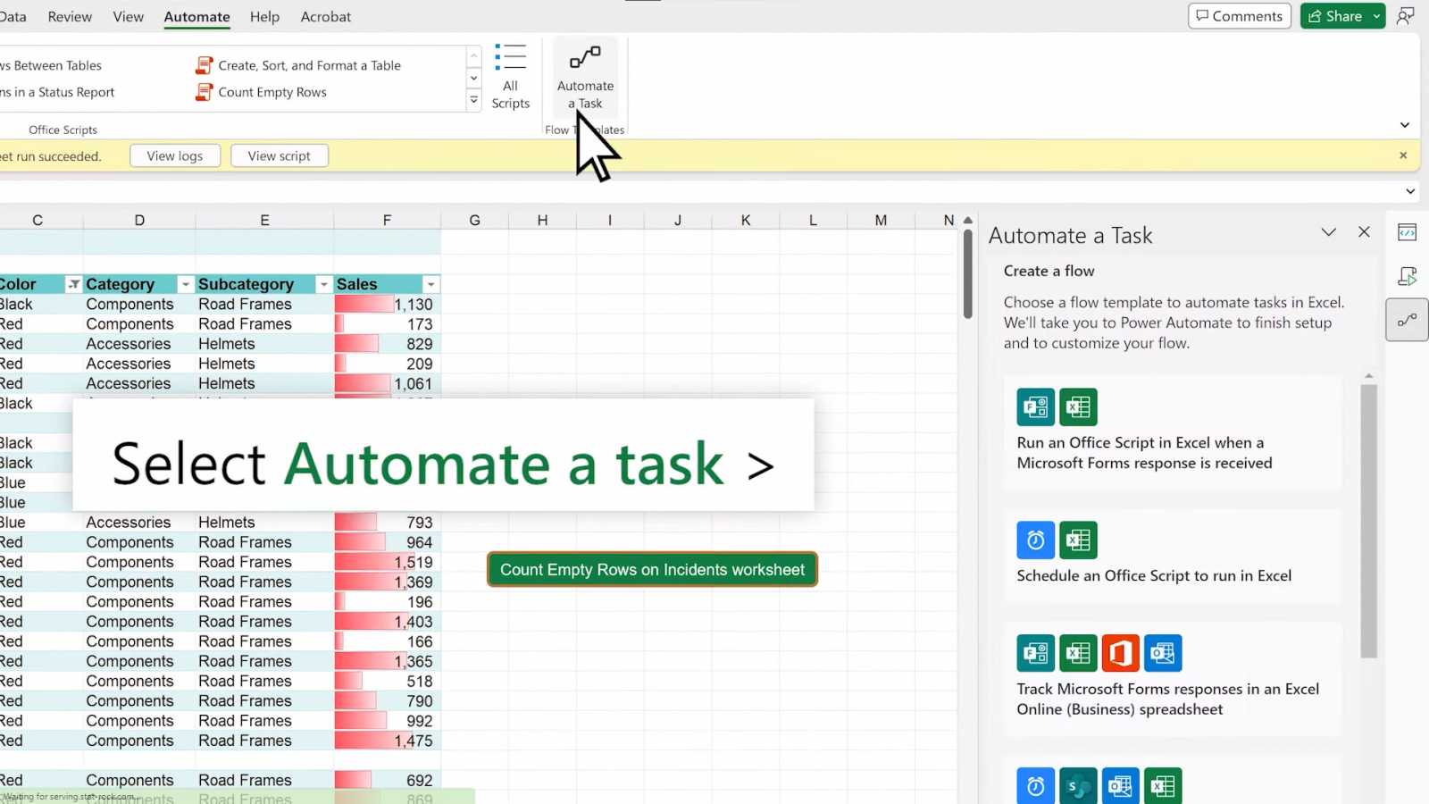 Microsoft นำแท็บอัตโนมัติมาสู่ Excel บนเดสก์ท็อป