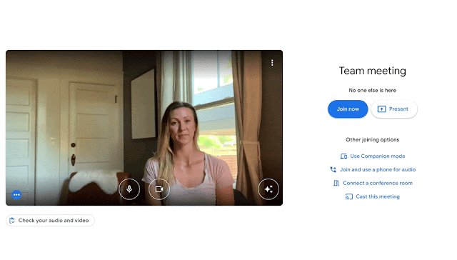 Google Meet สามารถจัดเฟรมวิดีโอของคุณได้โดยอัตโนมัติ