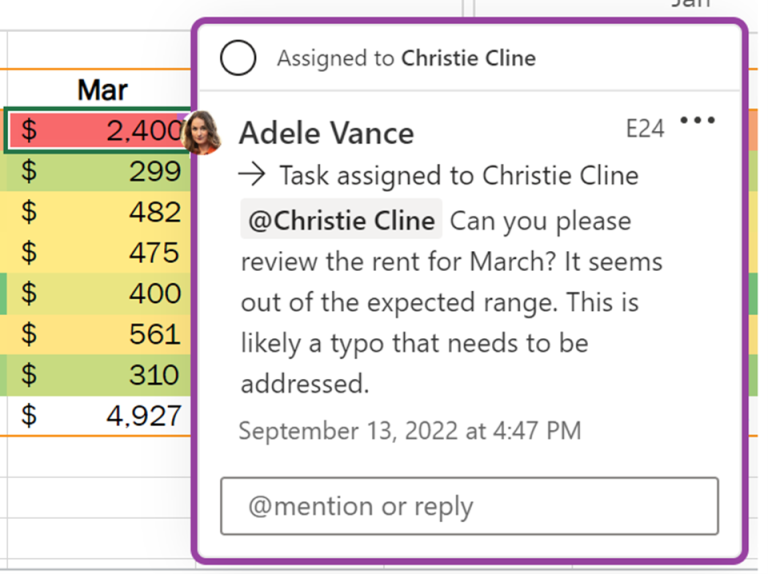 Microsoft  เพิ่มฟีเจอร์ใหม่สามารถ @mentions ได้แล้วบน Excel  (พร้อมวิธีการใช้งาน)