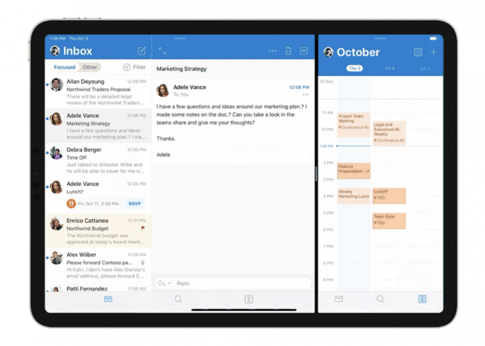 Outlook for iOS ซัพพอร์ตฟีเจอร์ใหม่ที่มากับ iPadOS