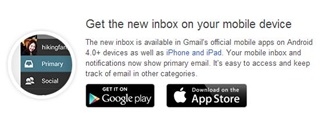 Gmail กับกล่องจดหมายใหม่ ทั้งในคอมพิวเตอร์และแอพพลิเคชั่นบนมือถือ