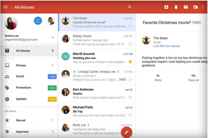 สาวก Android เฮ้ Gmail เพิ่มแท็ป Inbox ให้แล้ว สาวก Android เฮ้ Gmail เพิ่มแท็ป Inbox ให้แล้ว