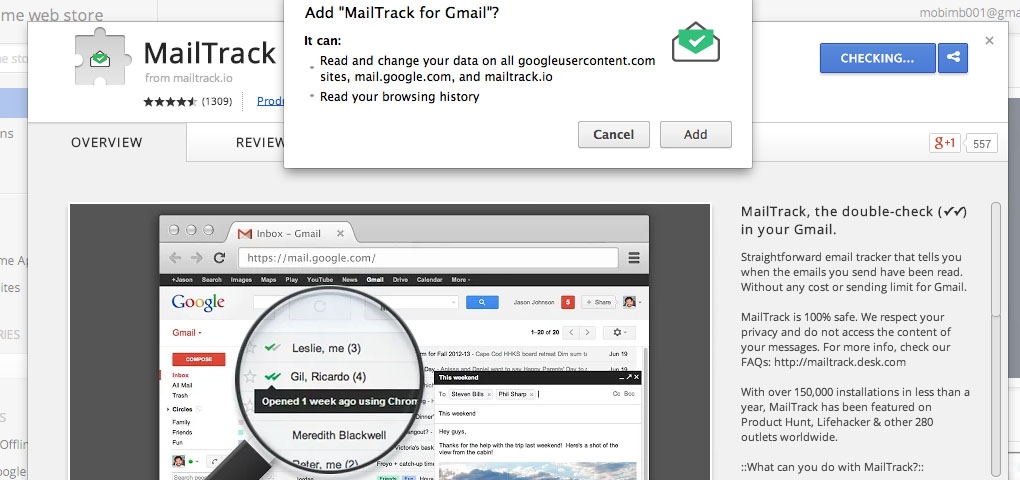 Gmail : วิธี Track อีเมลว่าผู้รับอ่านรึไหม? | Blog | ขั้นตอนการติดตั้ง,  การTrackอีเมล, Gmail, อีเมลบริษัท