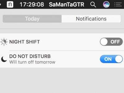 Do Not Disturb และ Night Shift 2 ฟีเจอร์เด็ดบน macOS