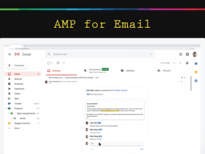เทคโนโลยี AMP for Email บน Gmail