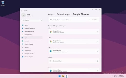 Windows 11 ให้ผู้ใช้งานเปลี่ยนบราว์เซอร์เริ่มต้นได้ง่ายๆแล้ว