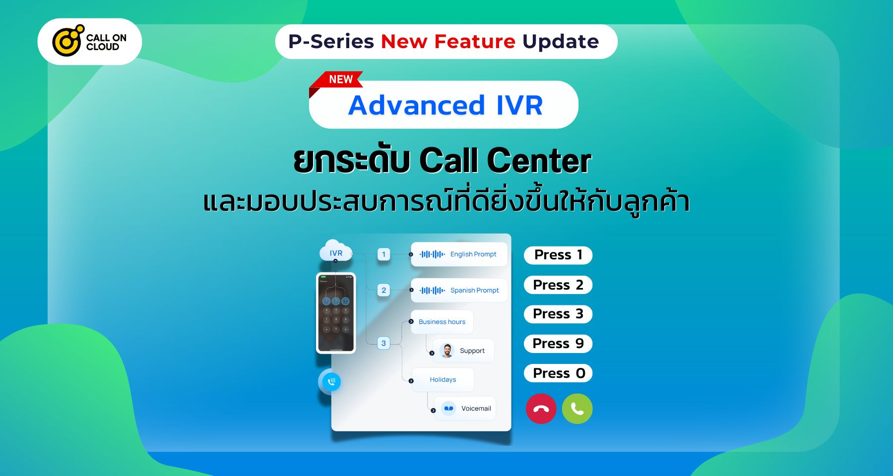 Yeastar P-Series เพิ่มฟีเจอร์ใหม่  Advanced IVR ยกระดับระบบ Call Center และการบริการลูกค้า