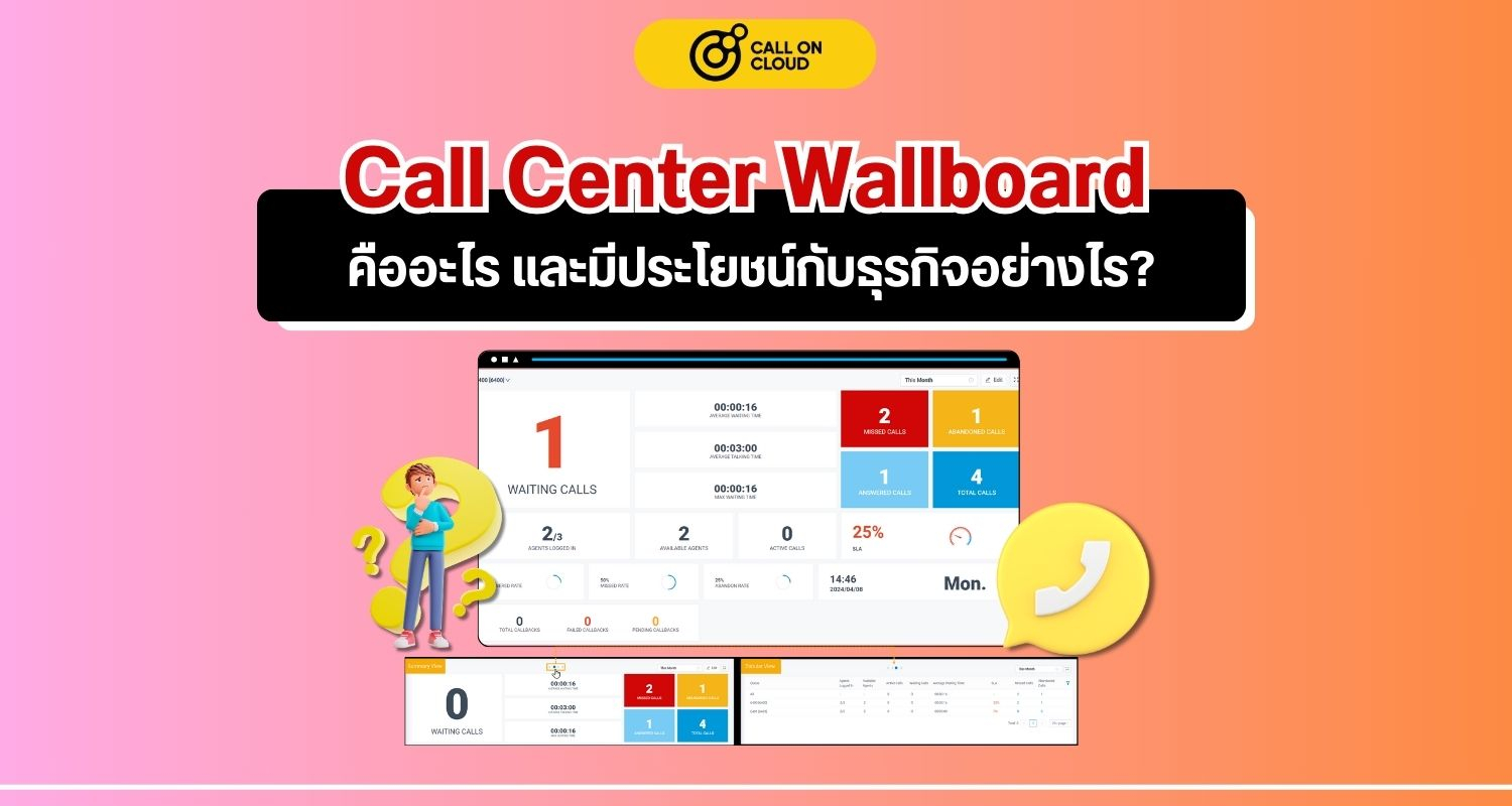 Call Center Wallboard คืออะไร และมีประโยชน์กับธุรกิจอย่างไร?