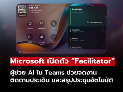 ประชุมง่ายขึ้น! Microsoft เปิดตัวฟีเจอร์ใหม่ “Facilitator” ผู้ช่วย AI ใน Teams