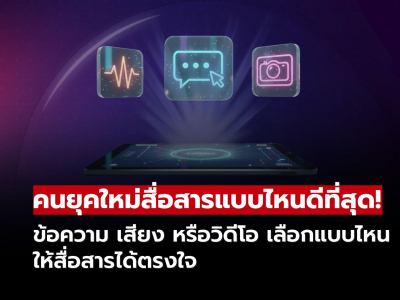 ข้อความ เสียง หรือวิดีโอ? เลือกช่องทางไหนให้การสื่อสารได้ตรงจุดที่สุด! ข้อความ เสียง หรือวิดีโอ? เลือกช่องทางไหนให้การสื่อสารได้ตรงจุดที่สุด!