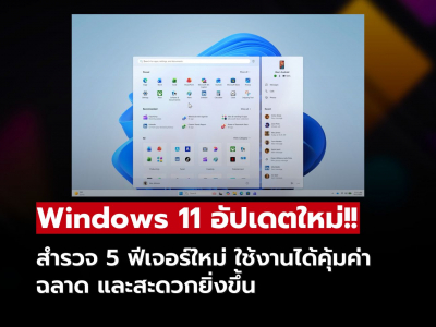 อัปเดตแล้วต้องลอง! 5 ฟีเจอร์ใหม่ Windows 11 ที่ทำให้พีซีฉลาดขึ้นแบบรู้ใจ