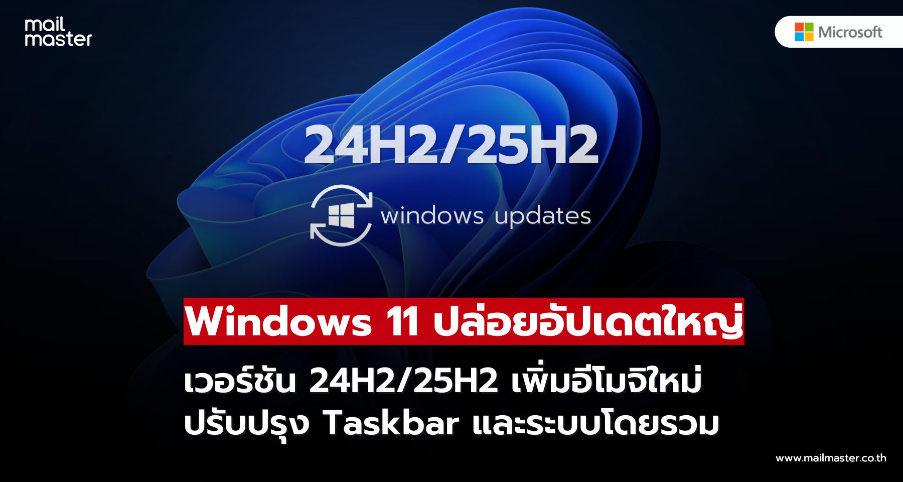 Windows 11 ปล่อยอัปเดตแบบทางเลือก! เพิ่มฟีเจอร์ใหม่ แก้บั๊ก ปรับประสิทธิภาพทั้งระบบ