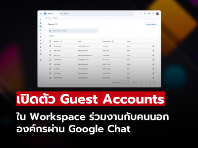 Google เปิดตัว “Guest Accounts” ใน Workspace ร่วมงานกับคนนอกองค์กรผ่าน Google Chat