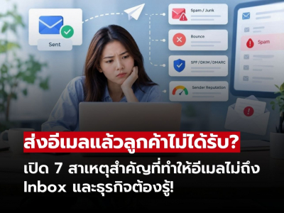 ส่งอีเมลแล้วลูกค้าไม่ได้รับ เกิดจากอะไร? 7 สาเหตุที่ธุรกิจต้องรู้