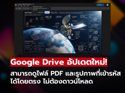 Google Drive เปิดฟีเจอร์ใหม่! ดูไฟล์ PDF และรูปภาพเข้ารหัสได้ทันที ไม่ต้องดาวน์โหลด