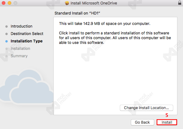 การ Sync OneDrive for Mac