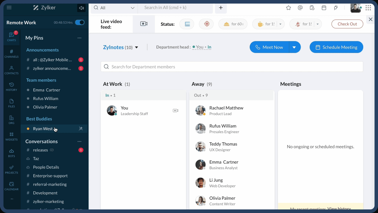 Zoho อัพเดทฟีเจอร์ Schedule Messages  ตั้งเวลาส่งแชทบน Cliq ได้แล้ว