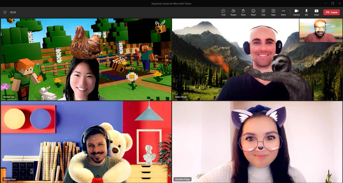 Microsoft Teams เพิ่ม Snapchat Lenses กว่า 20 รายการเพิ่มความสนุกสุดฮาในการประชุม
