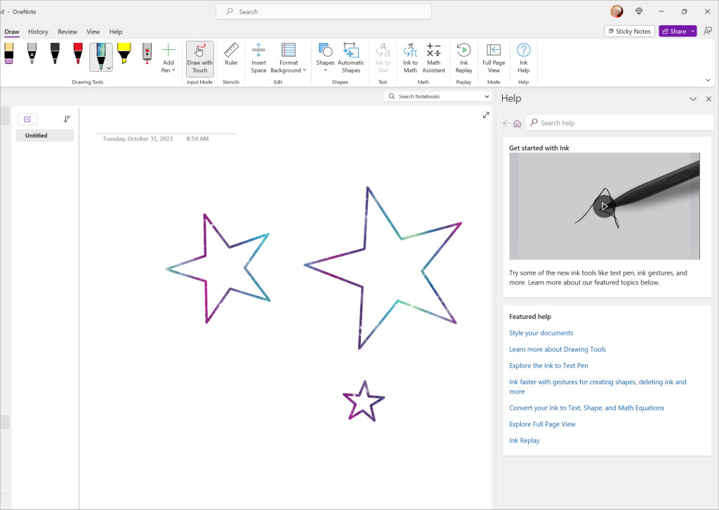 Microsoft 365 Insiders เพิ่มฟีเจอร์ทดลองใช้วิธีใช้หมึกบนแท็บวาดใน OneNote, Word และแอพฯ อื่นๆ