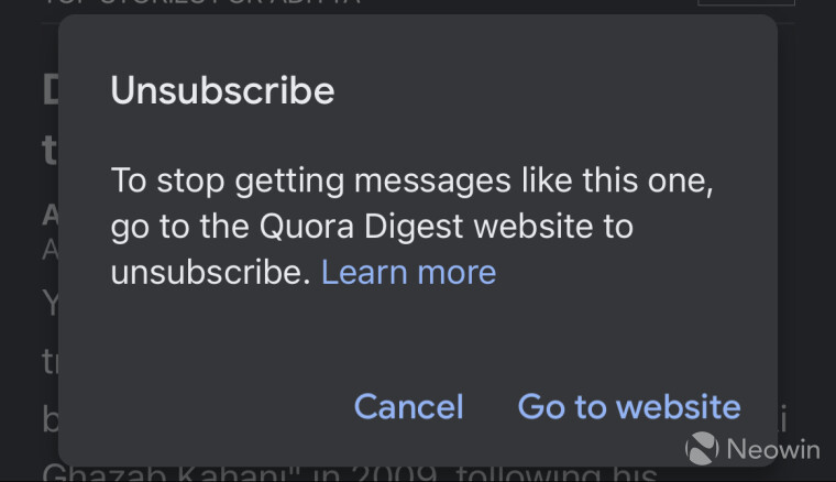 ยกเลิกการสมัคร Gmail สำหรับ iOS