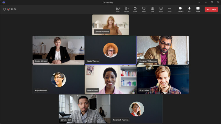 Microsoft Teams ปรับปรุงมุมมองแกลเลอรีการประชุมให้ใช้งานง่ายขึ้น