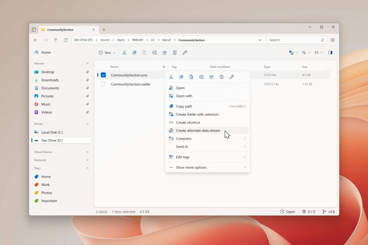 Files 3.8 เปิดตัวพร้อมฟีเจอร์ใหม่! เพิ่ม Alternate Data Streams, ปรับปรุงแท็บ และฟังก์ชันใหม่เพียบ