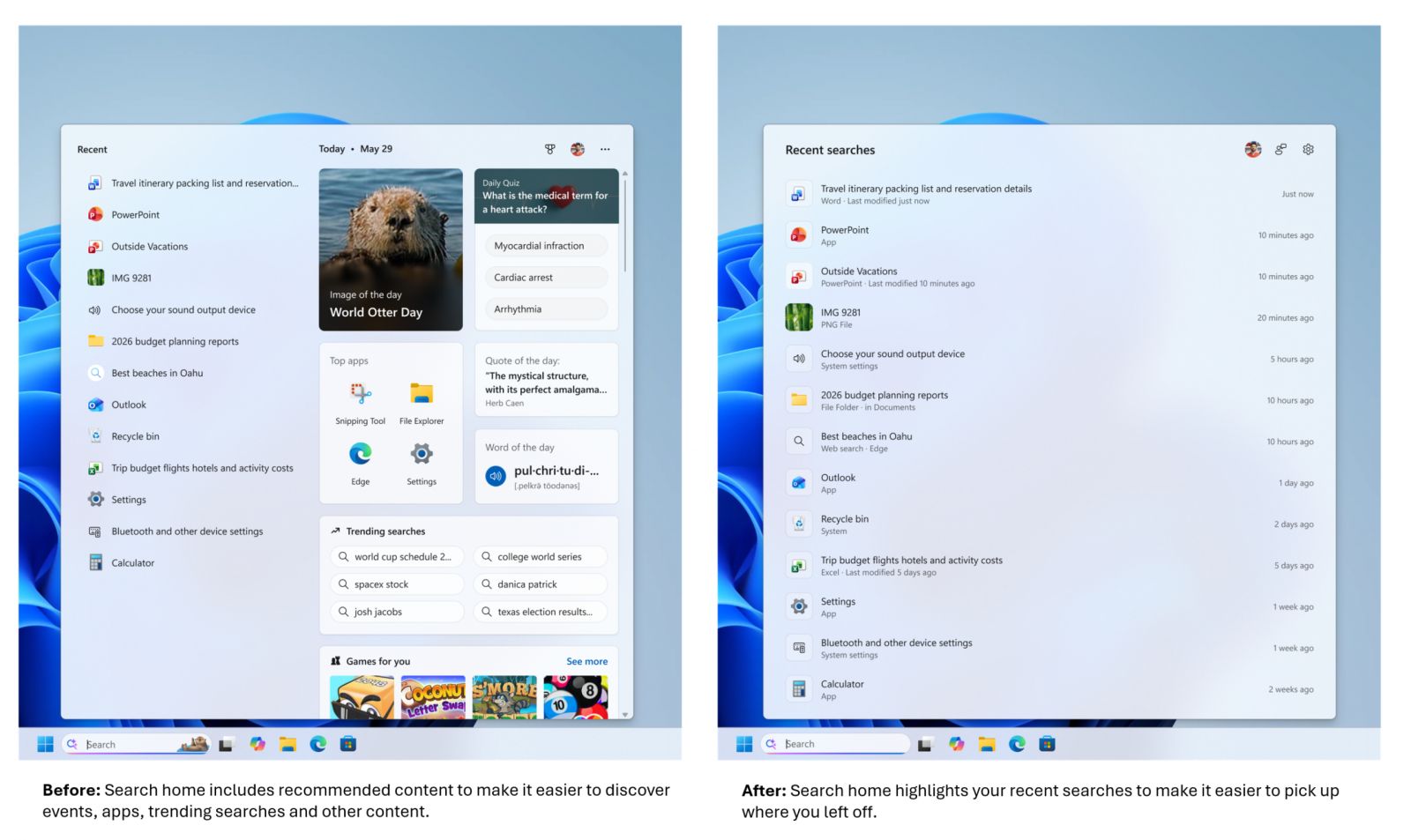 Windows 11 ปรับ Search ใหม่ ค้นหาแม่นขึ้น ลดความรก ไม่มีโฆษณา