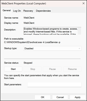 คุณสมบัติ Outlook Webclient