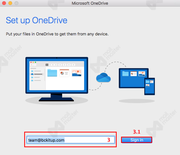 การเริ่มต้น Sync OneDrive