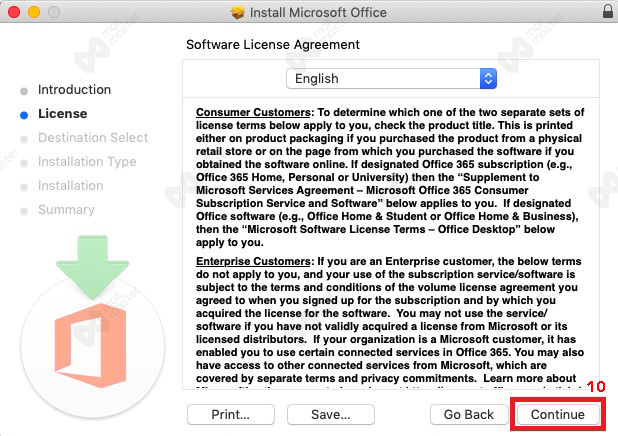 การติดตั้งโปรแกรม Microsoft Office 365 บน Mac