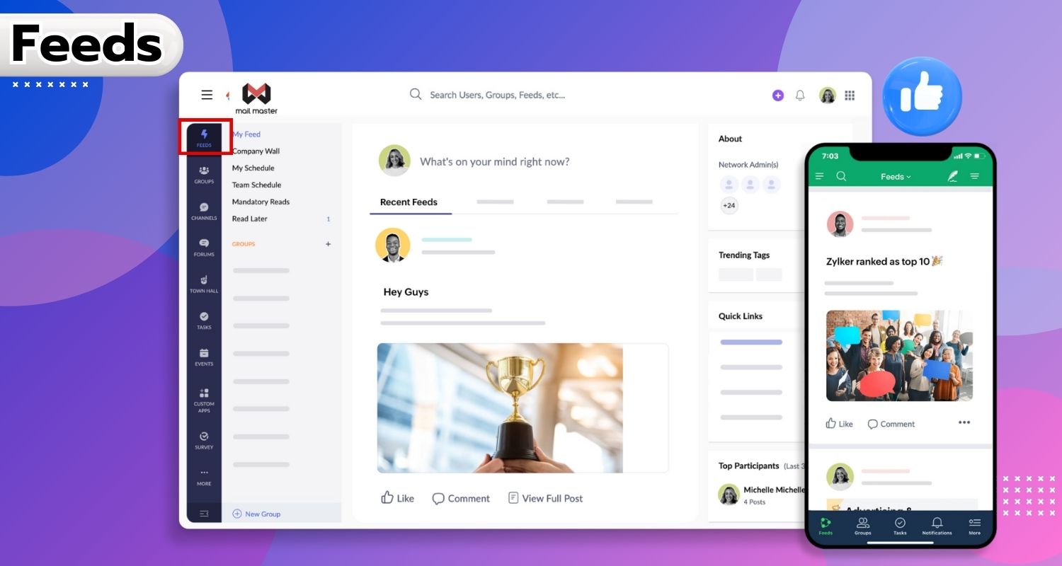 Zoho Connect แพลตฟอร์มเชื่อมต่อทุกคนในองค์กร จัดการงานง่ายๆ ไม่มีสะดุด!!