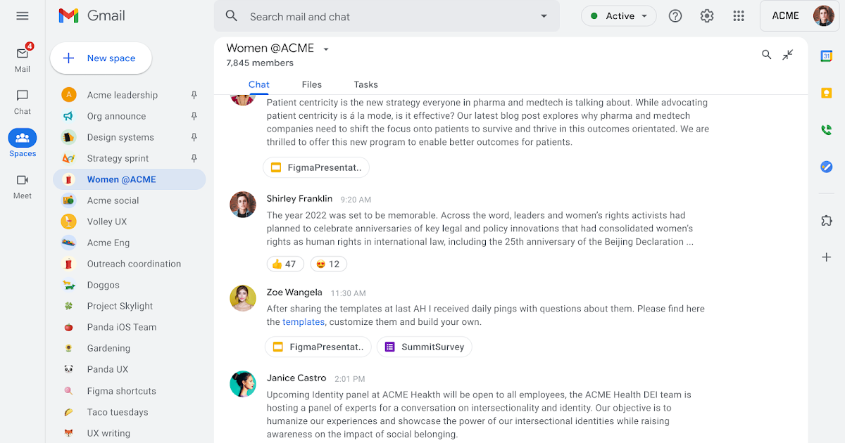 เพิ่มพื้นที่สนทนาให้ใหญ่จุใจบน Google Chat