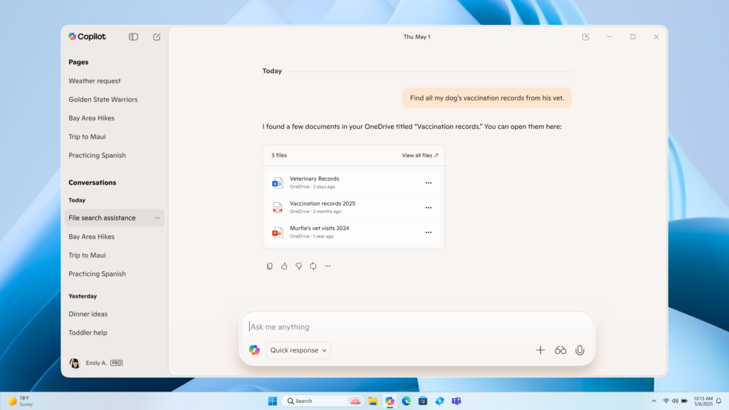 Copilot บน Windows เพิ่มฟีเจอร์ใหม่! เชื่อมต่อบริการภายนอกและสร้างเอกสาร Office ได้ทันที