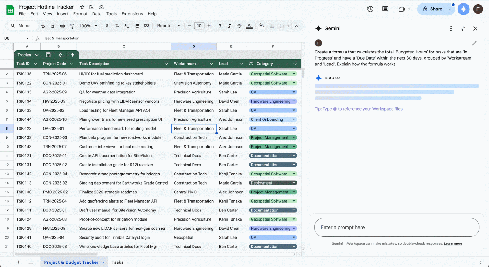หมดปัญหาสูตรซับซ้อน! Gemini ใน Google Sheets ช่วยอธิบายและแก้ไขอัตโนมัติ ิใช้งานได้แล้ววันนี้