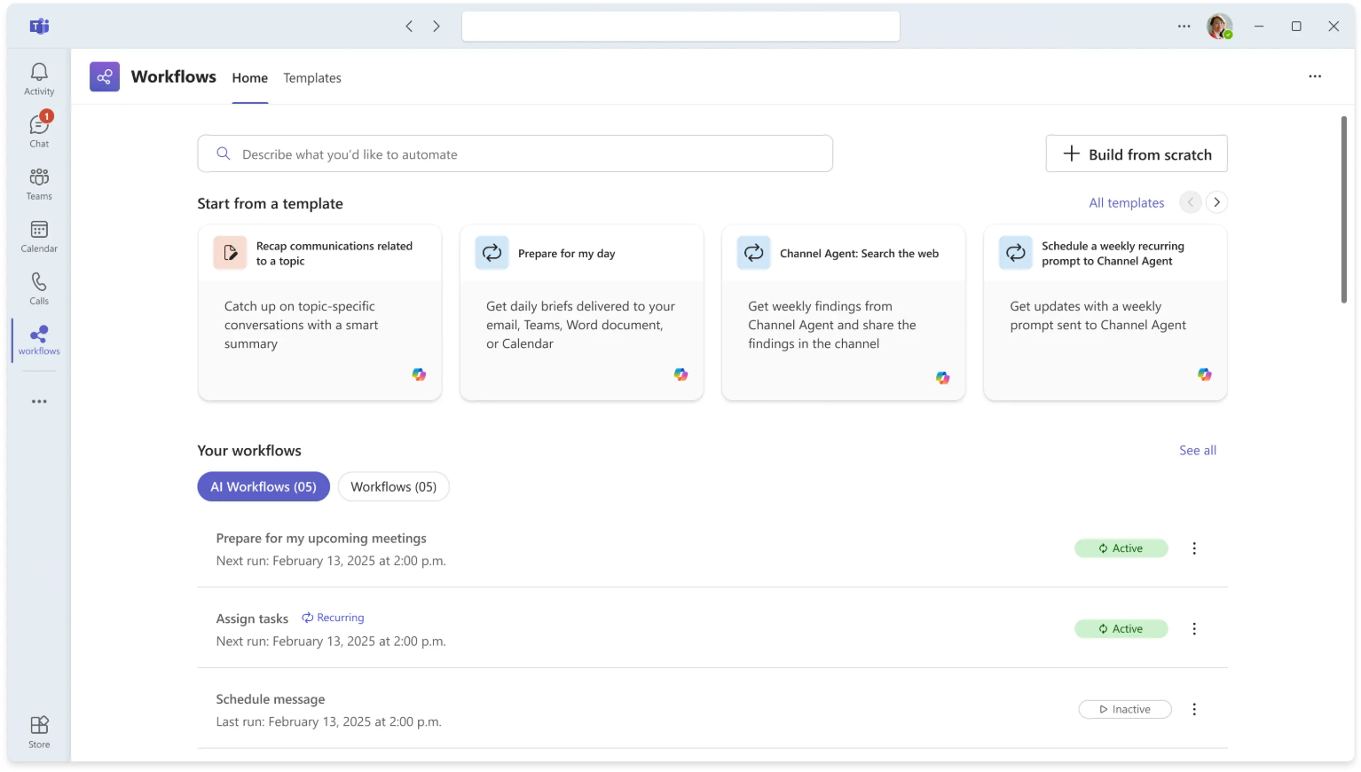 Microsoft Teams รองรับ Autonomous AI Workflows ใช้ได้แล้วทั่วโลก!