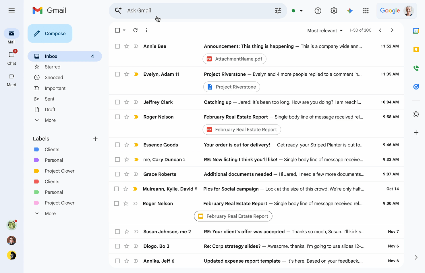 Gmail ใหม่ใช้ AI Overviews ค้นหาอีเมลเร็วขึ้น แค่พิมพ์คำถามก็ได้คำตอบ