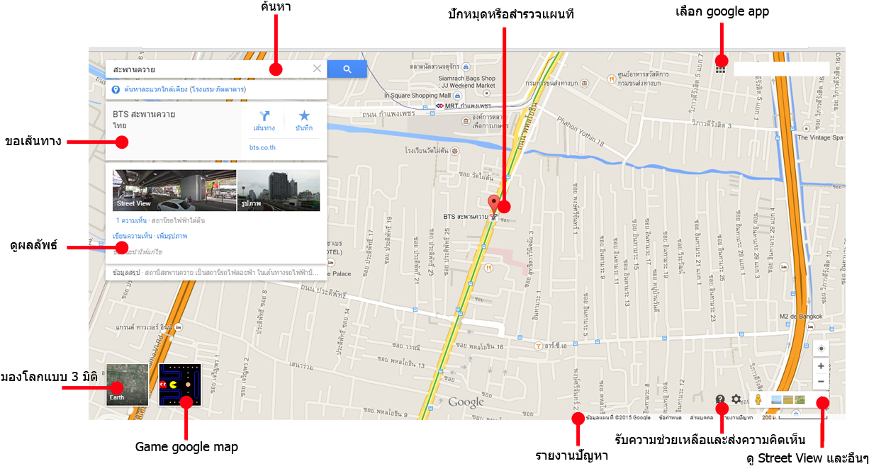 เทคนิคง่ายๆ ในการใช้งาน google map