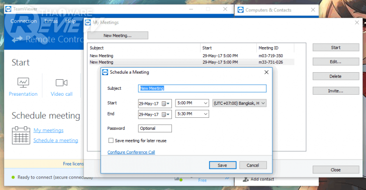 รีวิว Team Viewer โปรแกรมประชุม และดูแลคอมพิวเตอร์ผ่านอินเตอร์เน็ต
