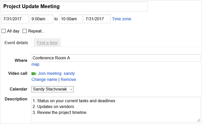 Tips: สร้างรูปแบบการประชุมบนปฏิทินของ Google และ Outlook