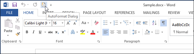 ปรับแต่ง เพิ่มเมนูบน Microsoft Word 2013 ให้เรียกใช้งานได้เร็วขึ้น