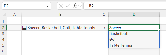 Excel เพิ่มฟีเจอร์ใหม่! ใส่หลายค่าในเซลล์เดียว พร้อม Lists และ Arrays