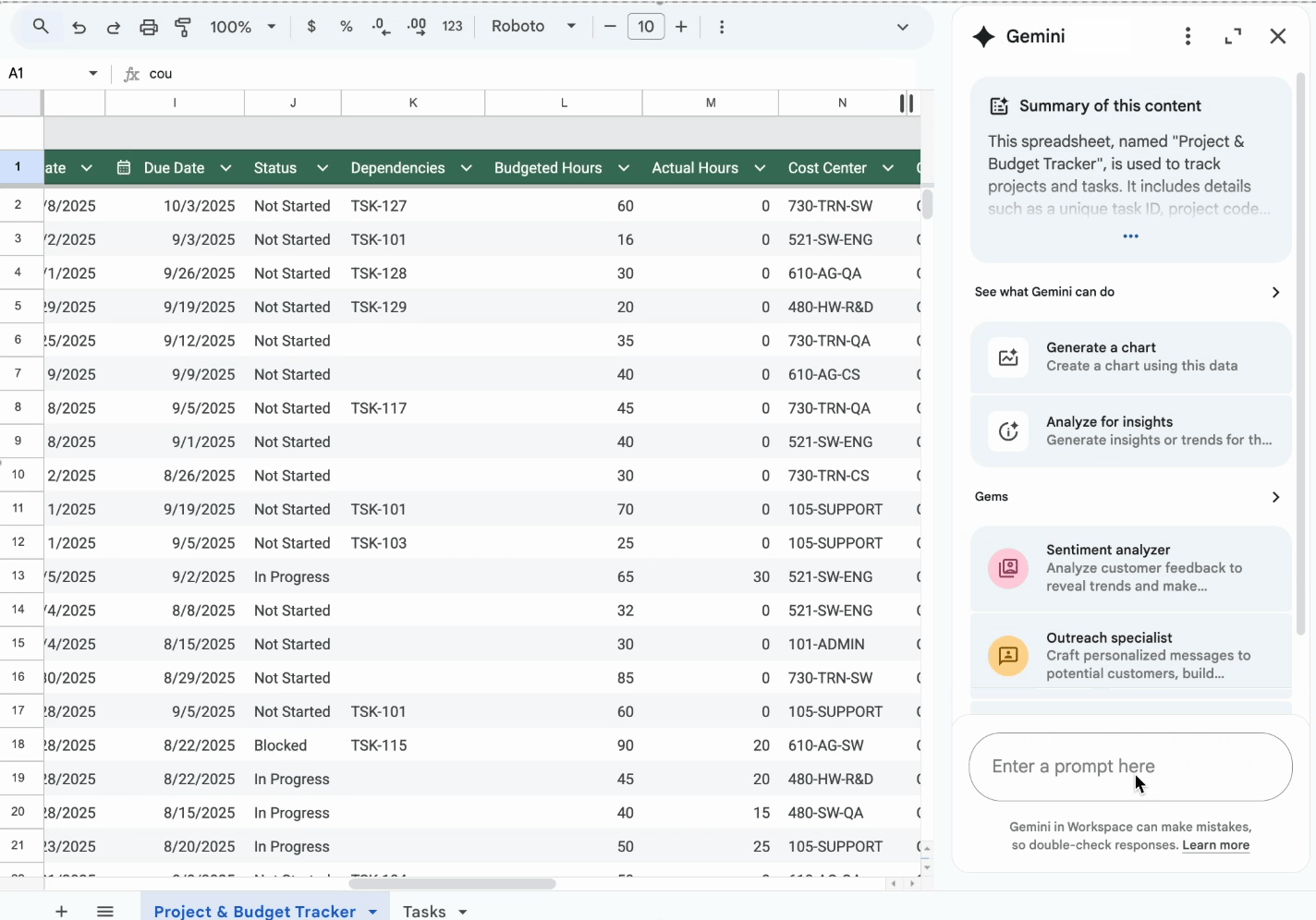 หมดปัญหาสูตรซับซ้อน! Gemini ใน Google Sheets ช่วยอธิบายและแก้ไขอัตโนมัติ ิใช้งานได้แล้ววันนี้